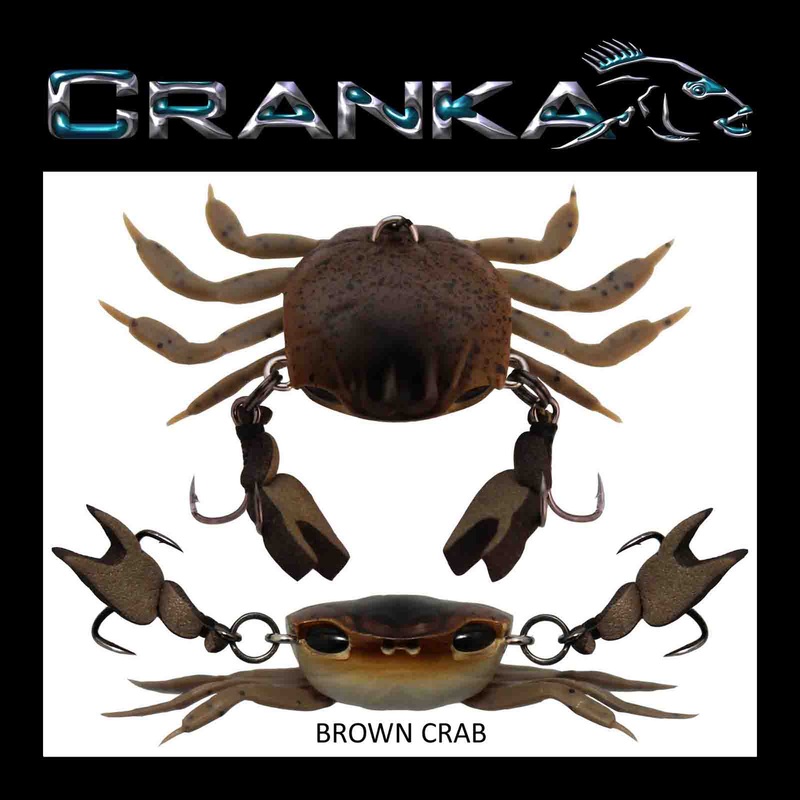 Cranka Crab 65mm 9.5 Grams|65MM|BRACKISH FIDDLER CRAB|BROWN CRAB|COCKLE CRAB|GLOW CRAB|OLIVE CRAB|SAND CRAB|SPOTTED CRAB|UV CRAB