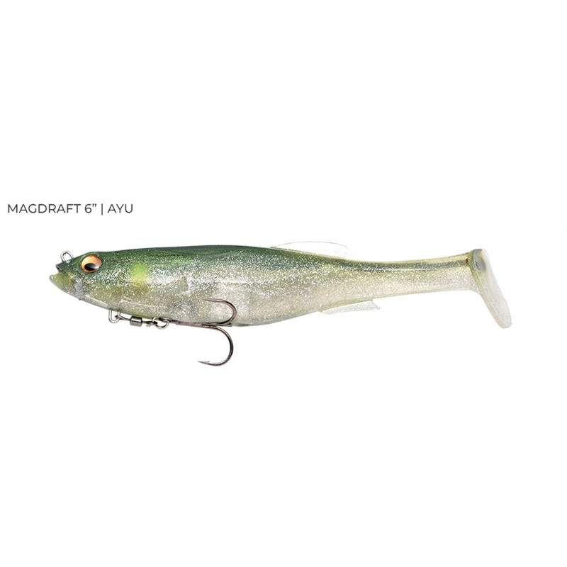 Megabass Magdraft 6in Rigged Soft Plastic Lure