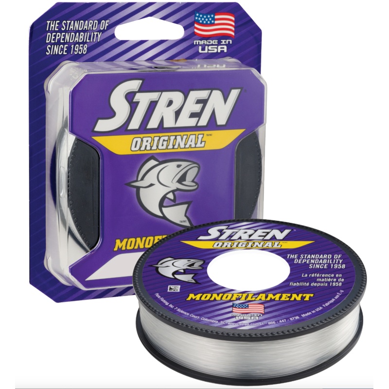 Stren Original Fishing Line|4 Lbs.|6 Lbs.|8 Lbs.|10 Lbs.|12 Lbs.|14 Lbs.|17 Lbs.|20 Lbs.|Clear Blue|Clear|Hi-Vis Gold