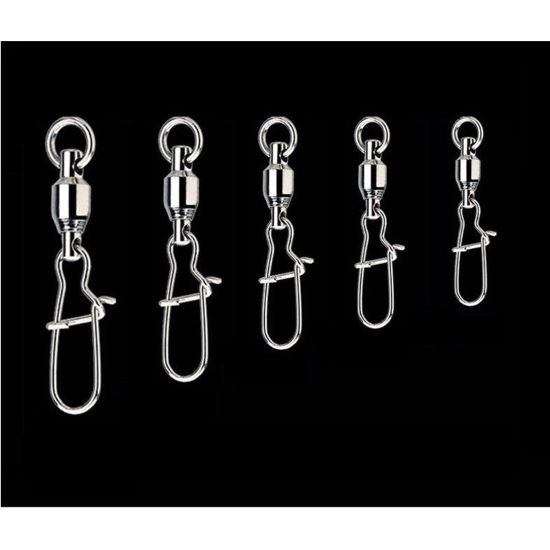 wLure Ball Bearing Swivel with Fast-Lock Snap SW2 (30 per pack)
