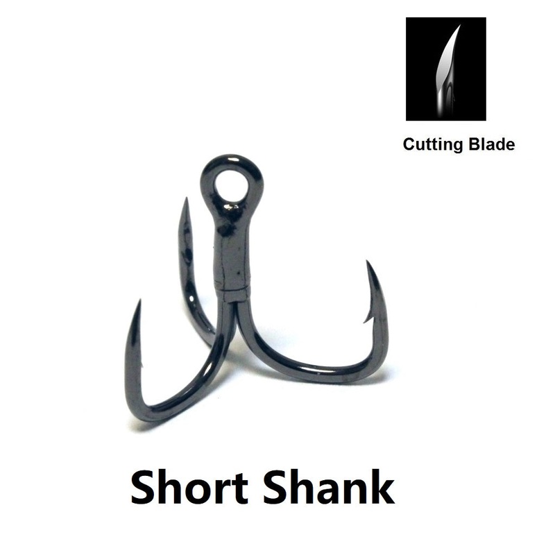 Fishing Lures Accessories Treble Hooks Short Shank FH38HP30 (30 hooks per pack)