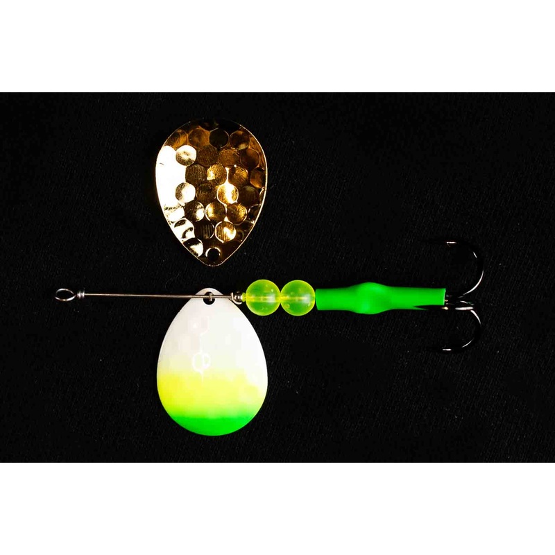 #4.5 Colorado Pearl Lemon Drop Salmon Spinner (single spinner)