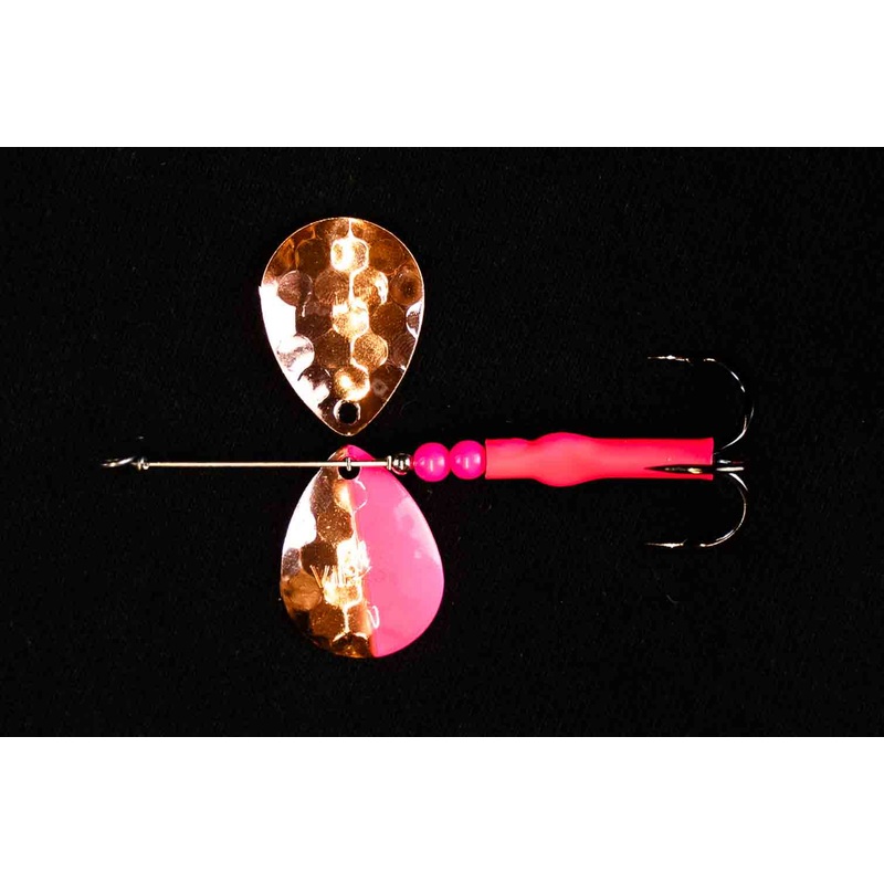 #3.5 Hex Copper/Pink Colorado Salmon Spinner