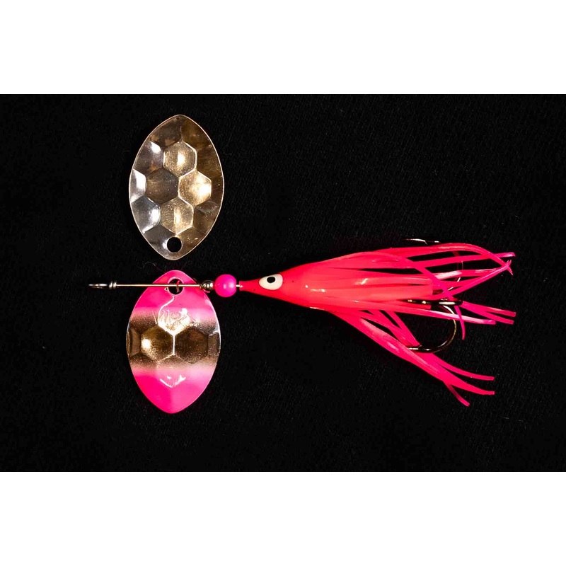 #3.5 Cascade Double Pink Salmon Spinner (Single Spinner)