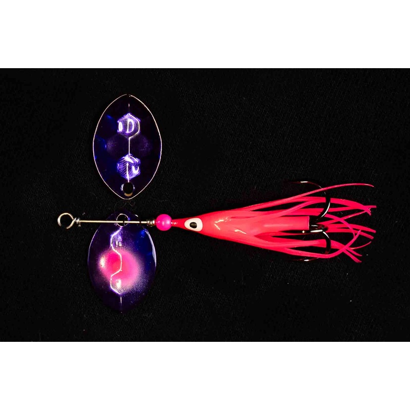 3.5 Cascade Plum Crazy Salmon Spinner  (Single Spinner)
