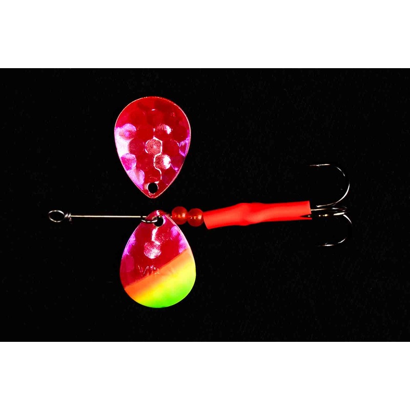3.5 Colorado Pink Mex Hat Salmon Spinner (Single Spinner)