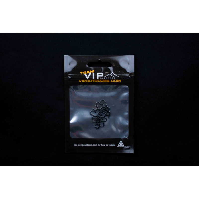 #2 Black Fixed Plastic Clevis (24 Pack)