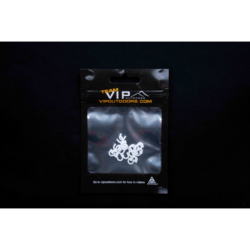 #2 White Fixed Plastic Clevis (24 Pack)