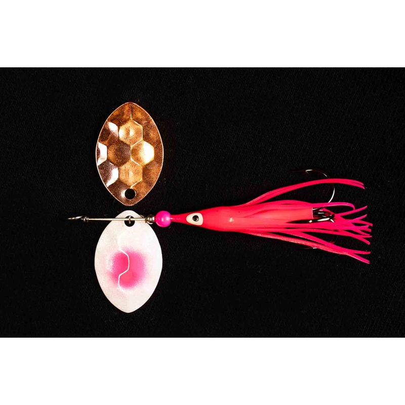 #3.5 Cascade Cop Candy Salmon Spinner (Single spinner)