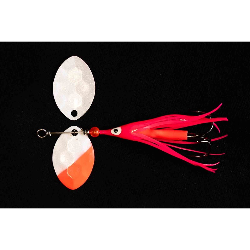 3.5 Cascade White Back Coast Guard Spinner (Single Spinner)