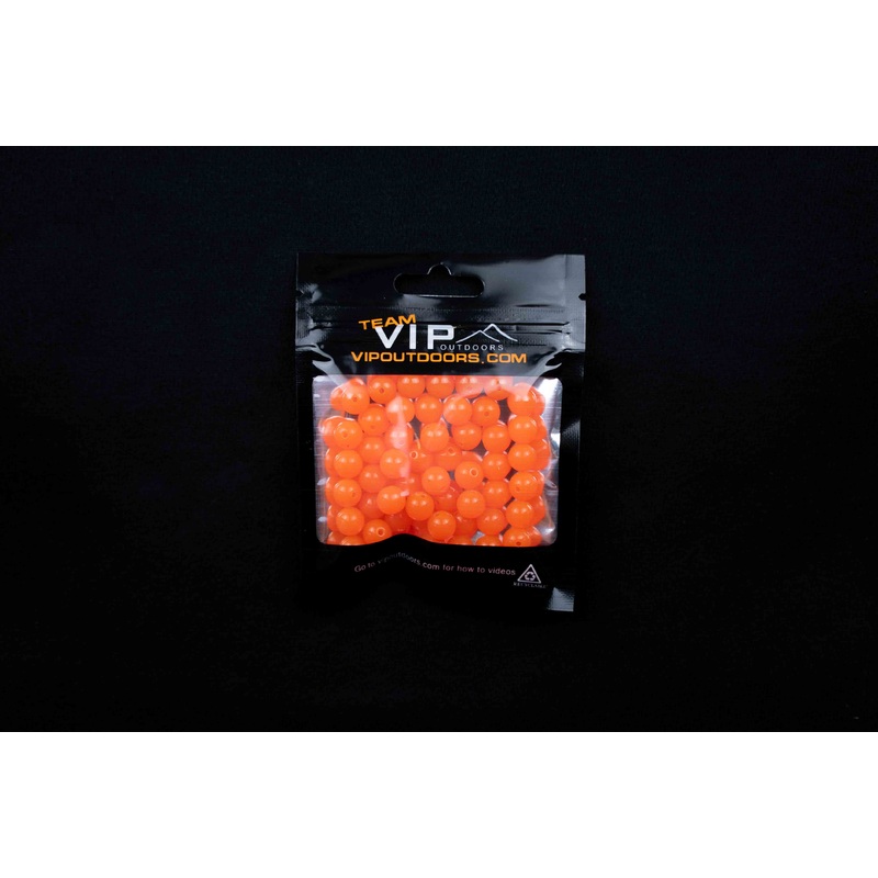 8mm Orange Beads (50 Pack)