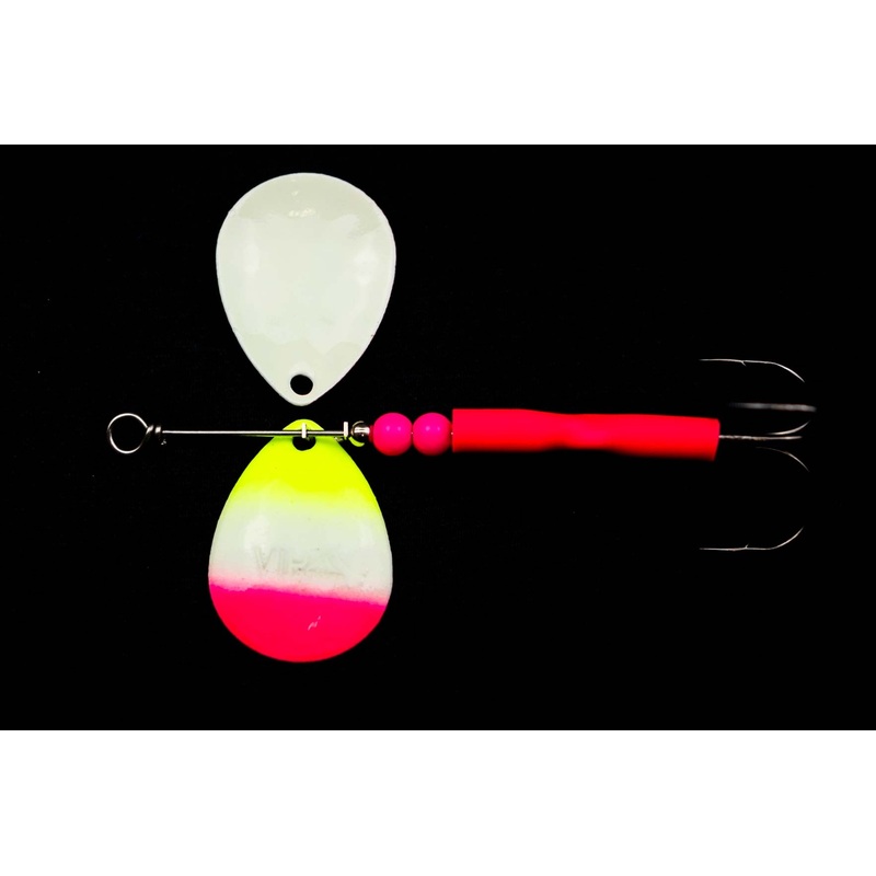 #3.5 Colorado GLOW RAZ Lemonade Salmon Spinner (Single spinner)