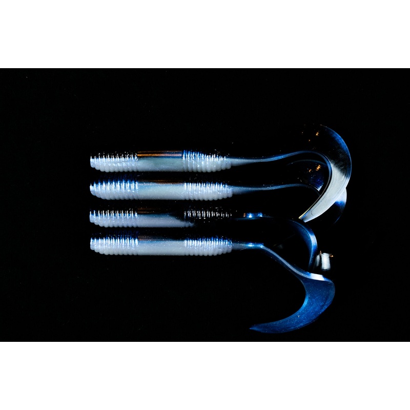 6 Black Chovy Curly Tail – (Single Bait)