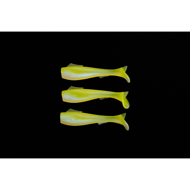 3.5 VIP Chartreuse/Pearl Swim Bait (Single Bait)