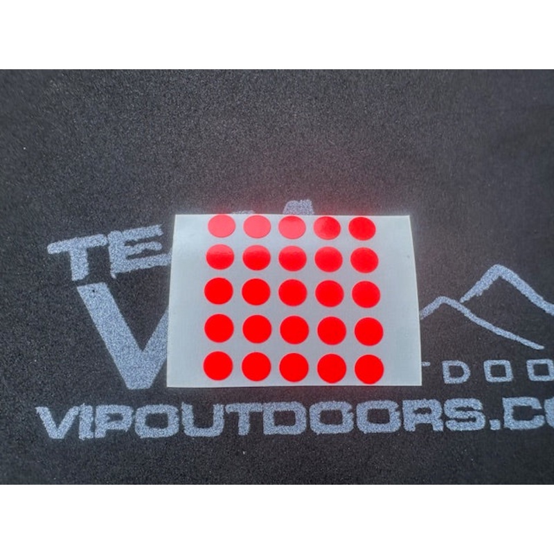 Round Flame Dot Stickers (25 pack)