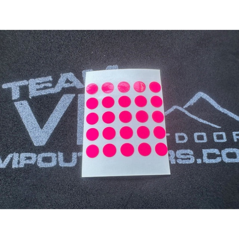 Round Hot Pink Dot Stickers (25 pack)