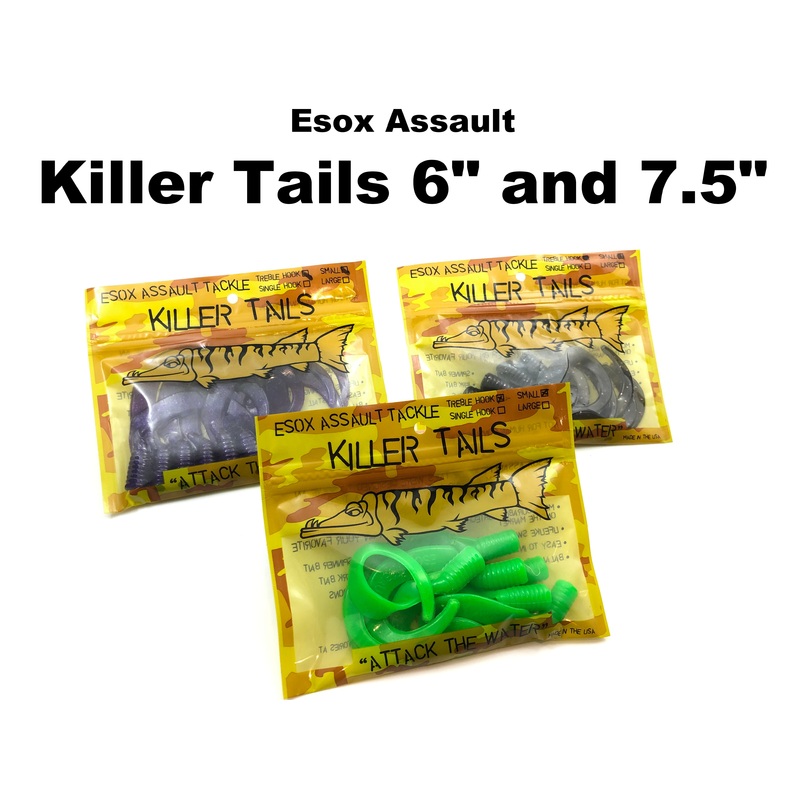 Esox Assault Killer Tails 6 and 7.5