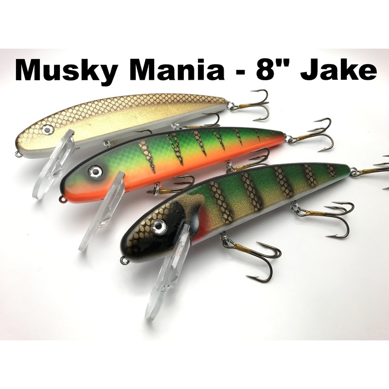 Musky Mania 8 Jake|Burnt Perch (TRO Exclusive)|Criminal (TRO Exclusive)|Fire Perch (TRO Exclusive)|Genson Perch (TRO Exclusive)|Glitter Walleye (TRO Exclusive)|Glitter White Perch (TRO Exclusive)|Green Streak (TRO Exclusive)|Lac Seul Perch (TRO Exclusive)