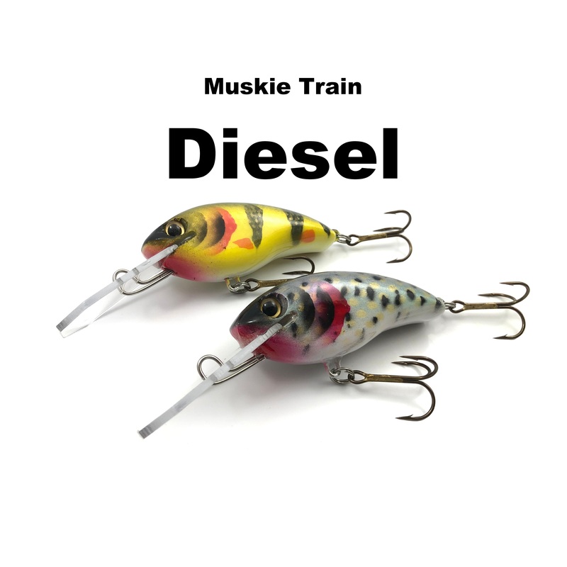 Muskie Train Diesel|Ball Buster (TRO Exclusive)|Black Crappie|Chartreuse Ice*|Copper Carp* (TRO Exclusive)|Criminal (TRO Exclusive)|Fubar Perch (TRO Exclusive)|Firetiger|Fire Perch (TRO Exclusive)|Glitter Perch|Goldfish (TRO Exclusive)|Green N Gold Perch