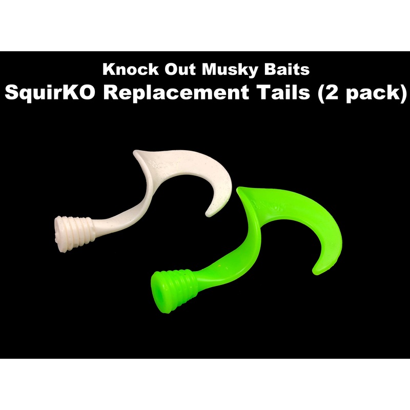 Knock Out Musky Baits SquirKO Replacement Tails (2 pack)