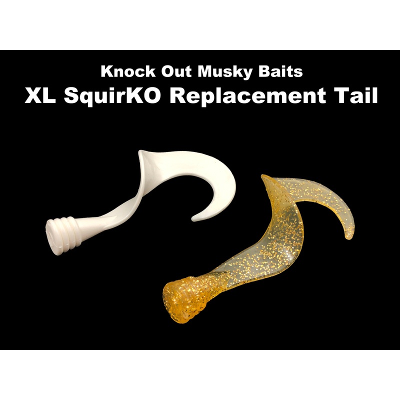 Knock Out Musky Baits XL SquirKO Replacement Tail