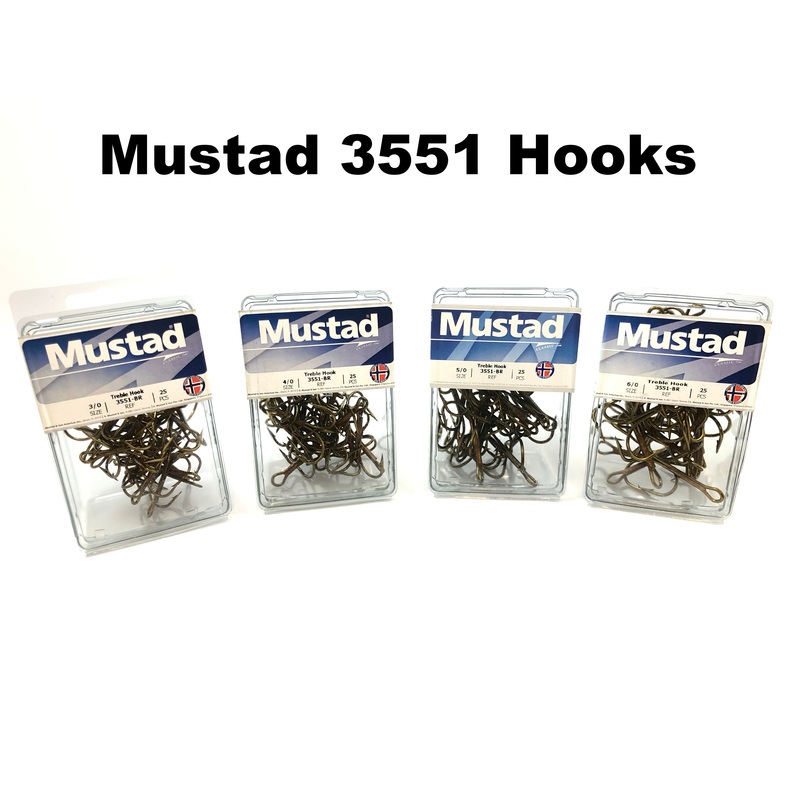 Mustad 3551 Treble Hooks (25 Pack)