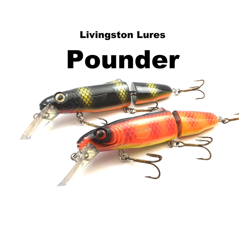 Livingston Lures Pounder|Black Perch|Blue Pearl|Canadian Crush|Green Perch|Natural Perch|Shimmering Shad|Threadfin Shad