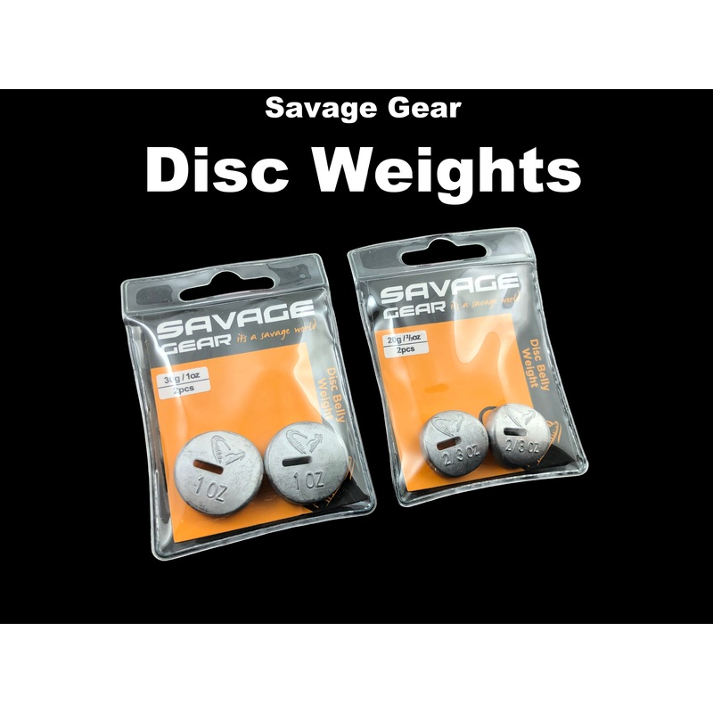 Savage Gear Disc Weights|2/3 oz (2 per pack)|1 oz (2 per pack)