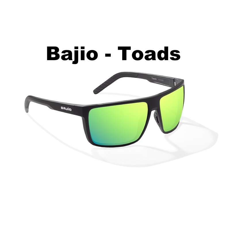Bajio TOADS Sunglasses|Black Matte|Grey Camp Matte|Blue Mirror Glass|Green Mirror Glass|Rose Mirror Glass