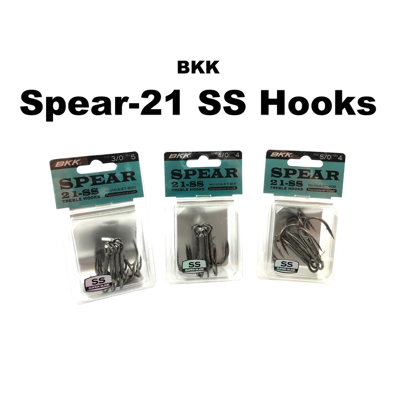 BKK Spear-21 SS Hooks|2/0 – 5 Pack|3/0 – 5 Pack|4/0 – 4 Pack|5/0 – 4 Pack
