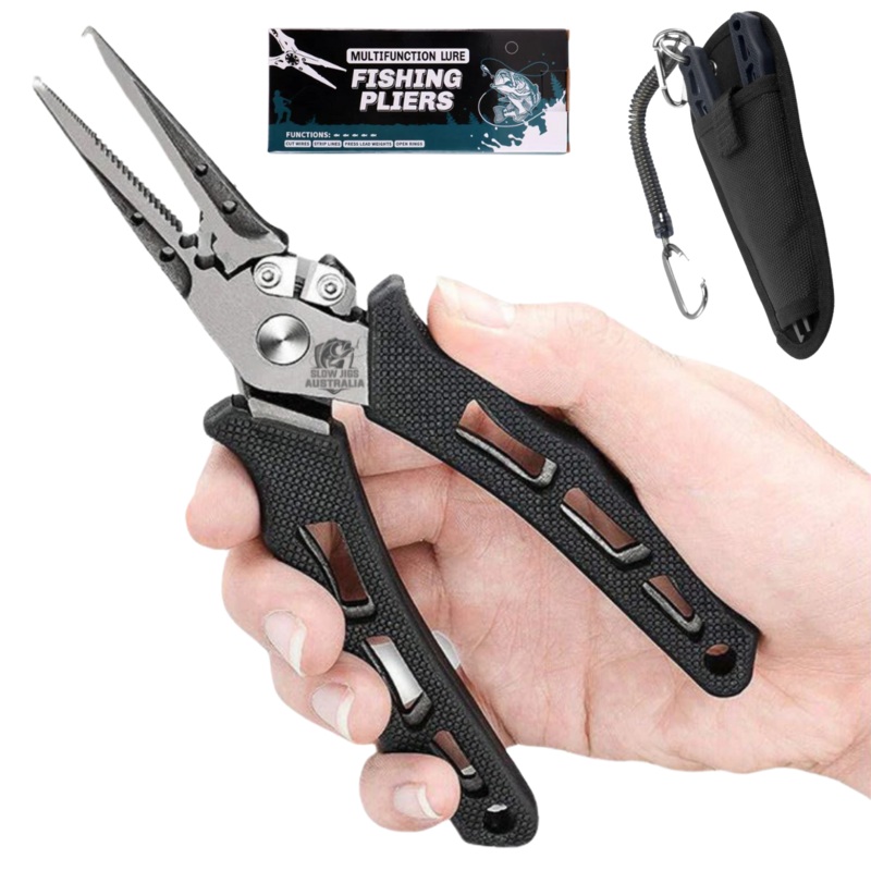 MULTI FUNCTION STAINLESS, SPLIT RING / FISHING PLIERS, GENUINE