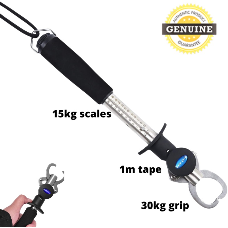 STAINLESS LIP GRIPS, 240MM, BUILT IN SCALES AND TAPE