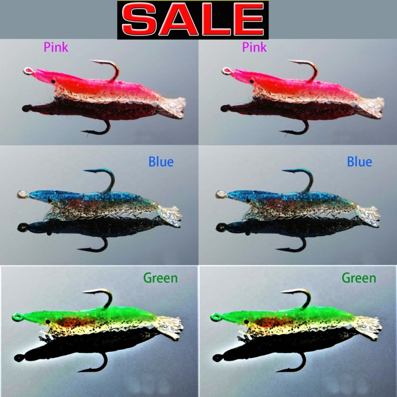 Soft Plastic Prawns 6 Pack- 95mm 10g