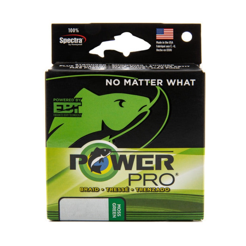 Power Pro Braid|10 150 yd|15 150 yd|20 150 yd|30 150 yd|40 150 yd|50 150 yd|65 150 yd|80 150 yd|65 lb – 300 yd|5 lb – 100 yd|8LB 100 yd|Moss Green|Hi-Vis Yellow