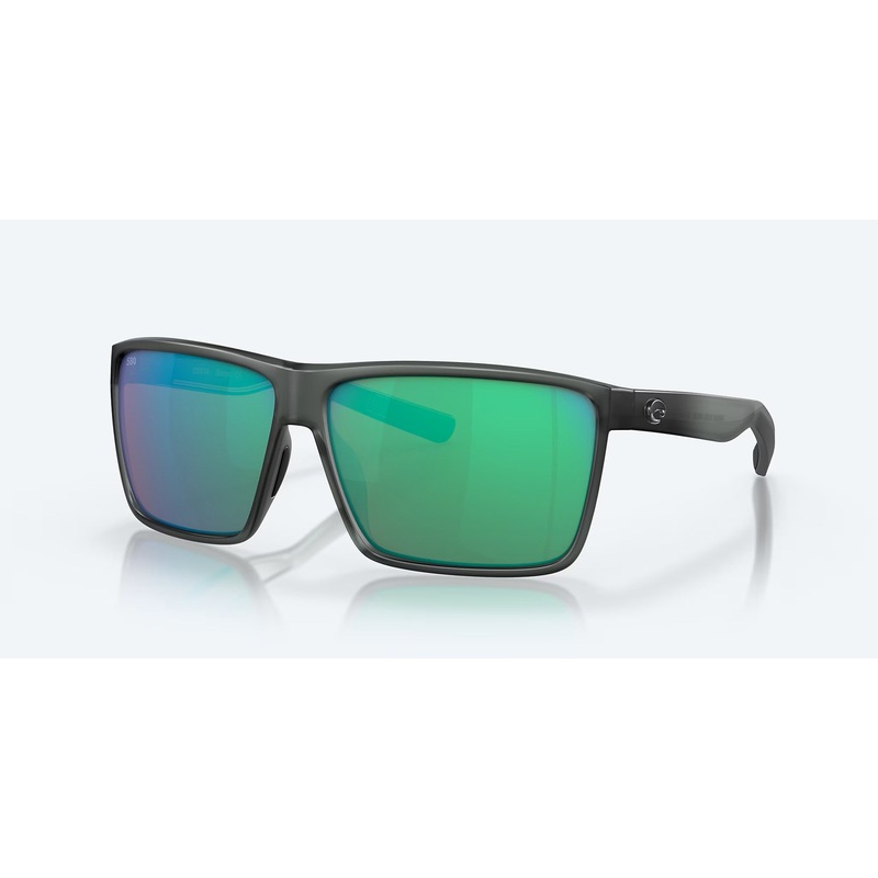 RINCON COSTA SUNGLASSES|MATTE SMOKE CRYSTAL|Green Mirror Glass|Blue Mirror Glass