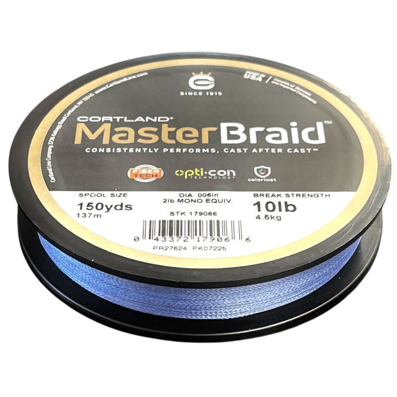 Cortland Master Braid 150 yd. Spools