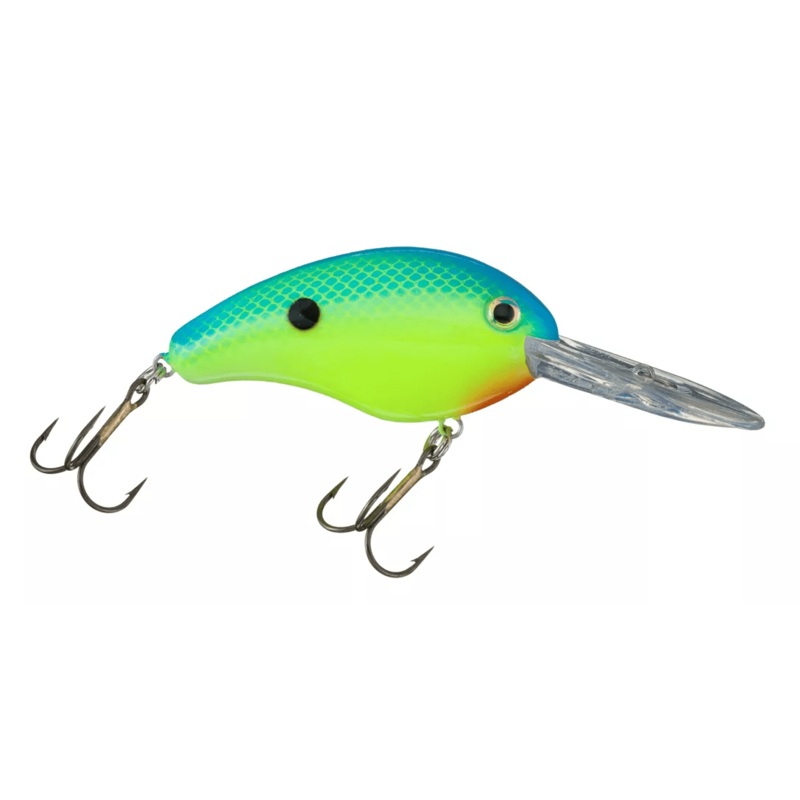 Pro-Model Series 4 Crankbait|Powder Blue Back Chartreuse|Green Tomato