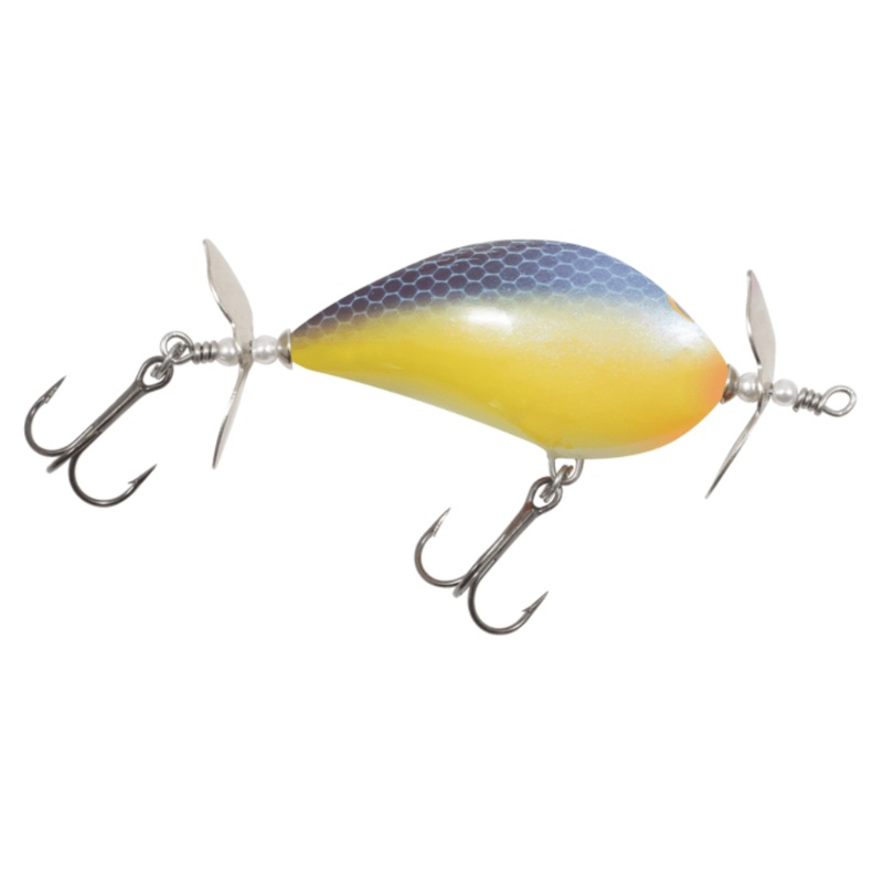 Bagley Twinspin|Bone Belly Gill|Blue Chartreuse Shad|Citrus Shad|Faded Schoolbus|Injured Shad|Olive Shad|Purple Gill|Realistic Shad|Misc Colors