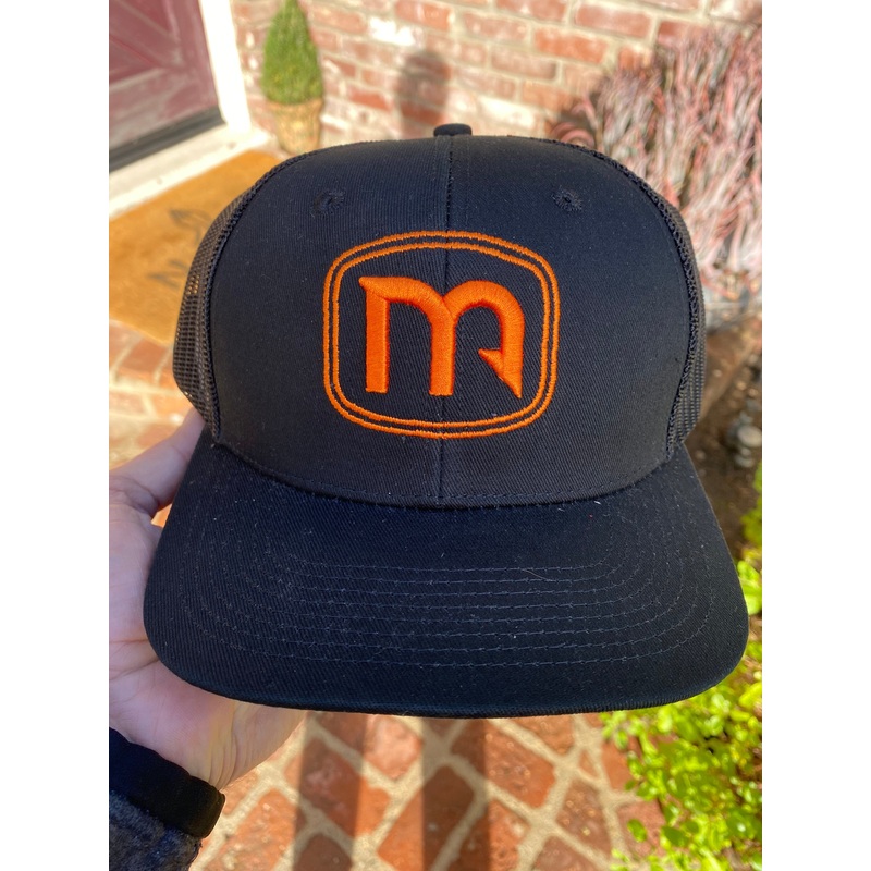 M Logo Hat|Camouflage|Black & Orange|Gray|Black