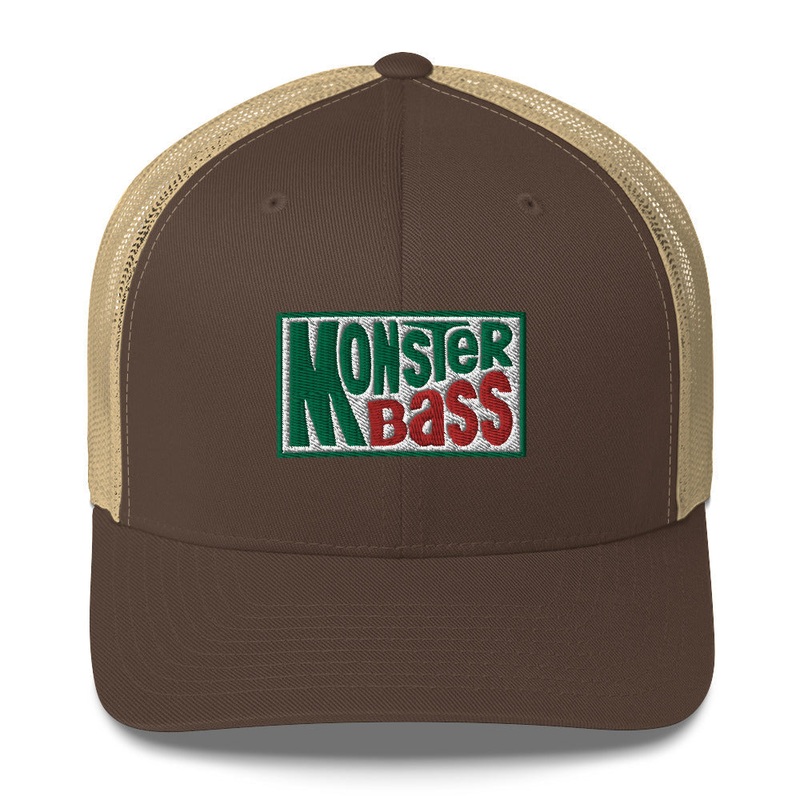 MONSTER/BASS Trucker Cap|Black|Black/ White|Navy|Navy/ White|Charcoal/ Black|Brown/ Khaki|Heather/ Black|Khaki|White