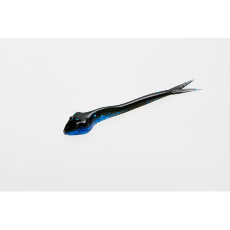 Zoom Fluke Tail Goby 4.25|Grasshopper|Black Sapphire|Alabama Craw|Green Pumpkin