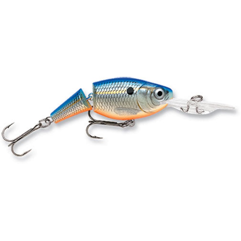 Rapala Jointed Shad Rap|5 (2″ – 1/4oz)|7 (2.75″ – 7/16oz)|4 (1.5″ – 3/16oz)|Blue Shad|Silver Shad|Shad|Redfire Crawdad|Yellow Perch|Parrot|Bleeding Olive Flash|Baby Bass