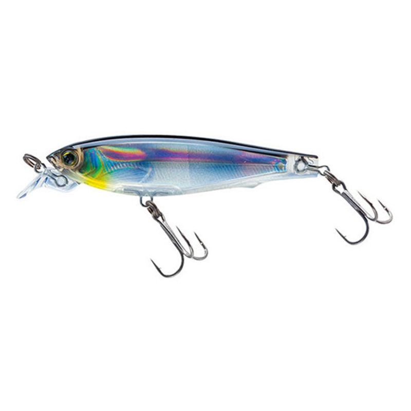 Yo-Zuri 3DS Minnow|1/4oz – 2.75 inches|Holographic Black Silver|Holographic Gold Black