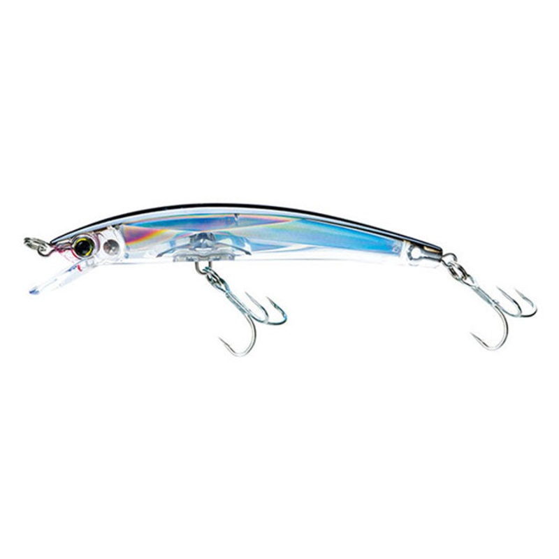 Yo-Zuri Crystal 3D Minnow|1/4oz – 3.5 inches|Floating|Silver Black|Red Head