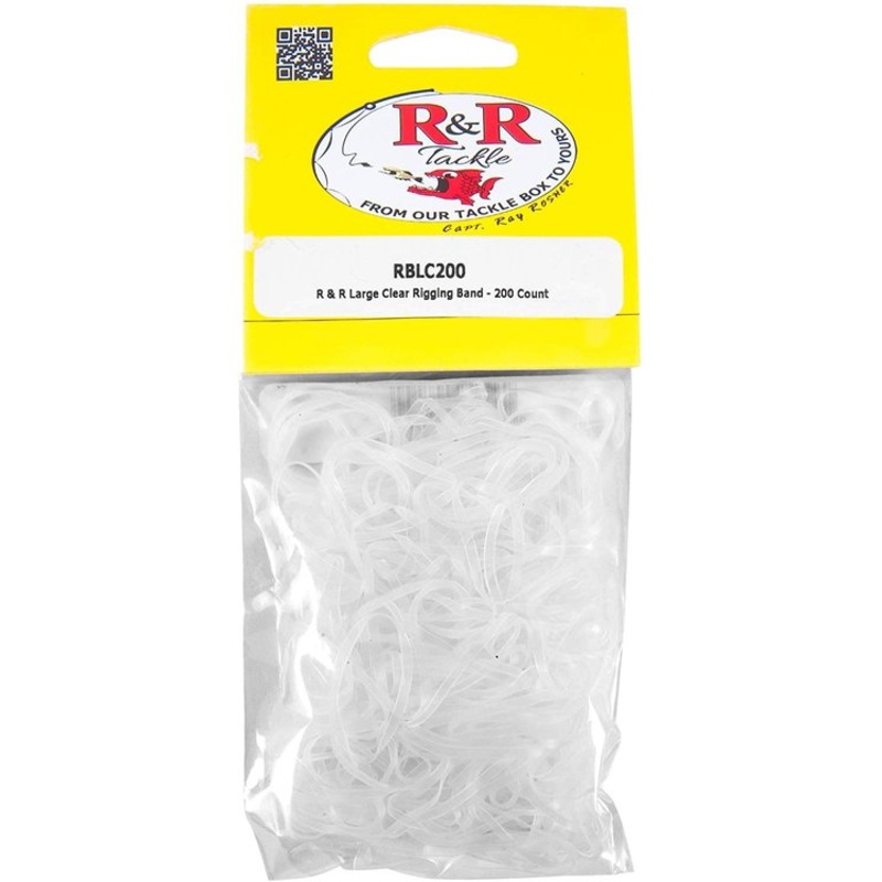 R&R Tackle Rigging Band|Small Clear 200ct|Clear|200