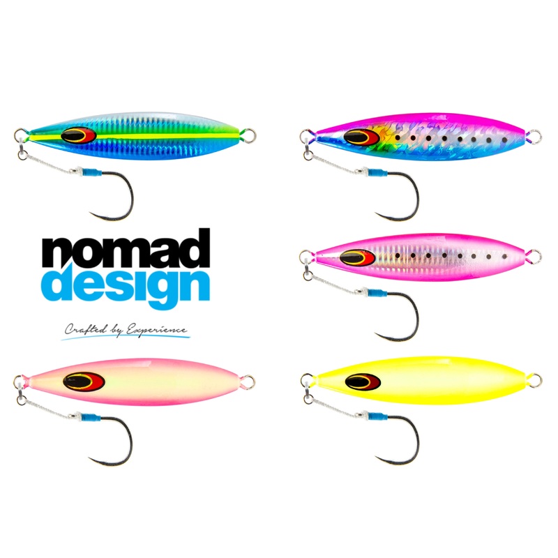 Nomad Design Gypsea Jig|Gypsea 60|Gypsea 80|Chartreuse White Glow|Full Glow Pink|Fusilier|Pink Sardine|Sardine|Silver Glow Stripe