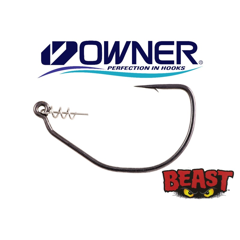 Owner Beast Soft Bait Hooks|4/0|6/0|8/0|10/0|12/0|Unweighted|Weighted