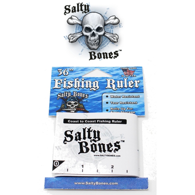 Salty Bones Coast To Coast Vinyl Fishing Ruler