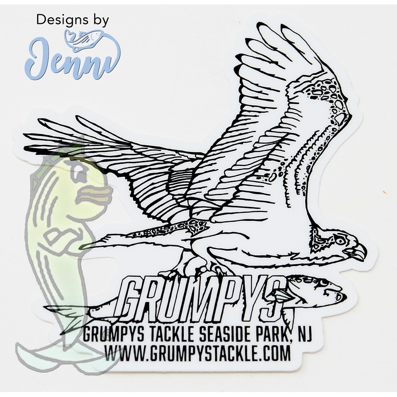 Grumpys Tackle Osprey Decal