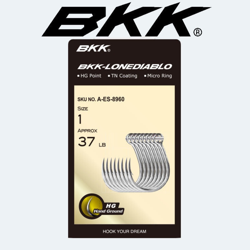 BKK LONEDIABLO Inline Hooks|1|1/0|2/0|3/0|4/0|5/0|7/0|9/0|11/0|13/0